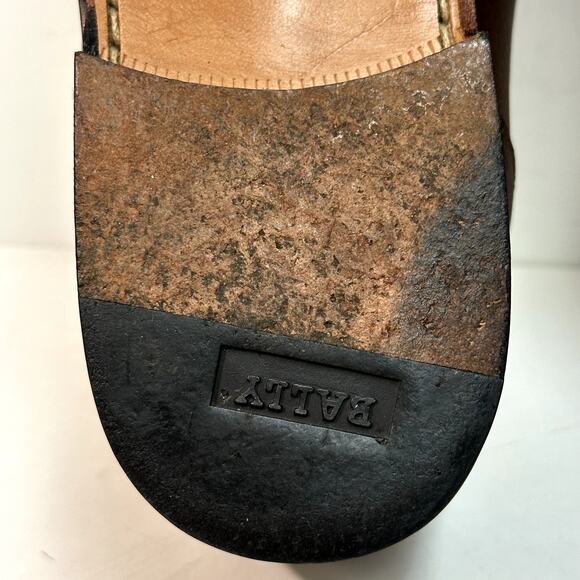 EXCELLENT Bally Romeo Derby Scotch Grain Brown Made in Italy 10 EEE main image 5